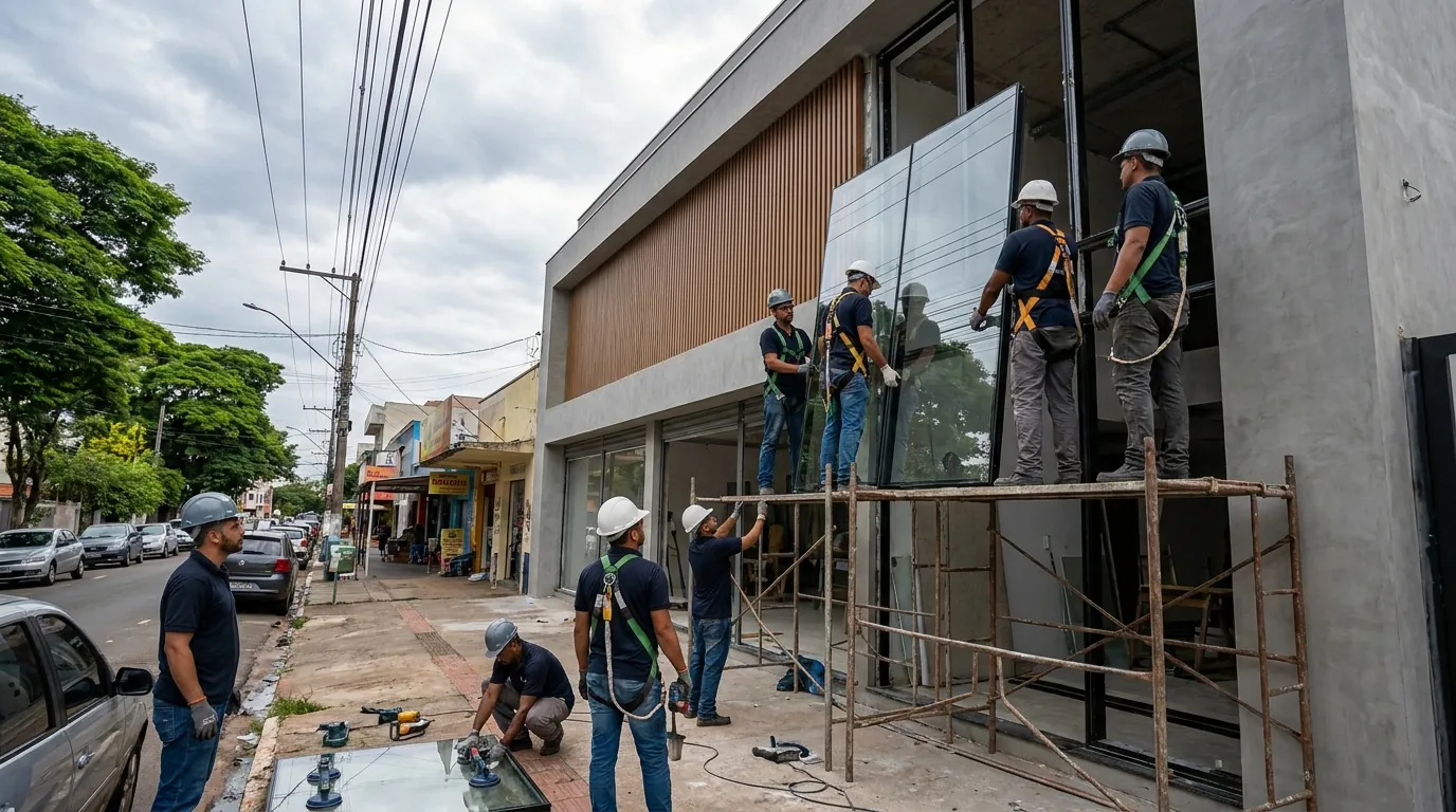 Fachada de Vidro em Cascavel‑PR